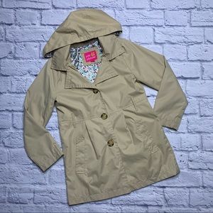 Pink Platinum Girls Trench Coat